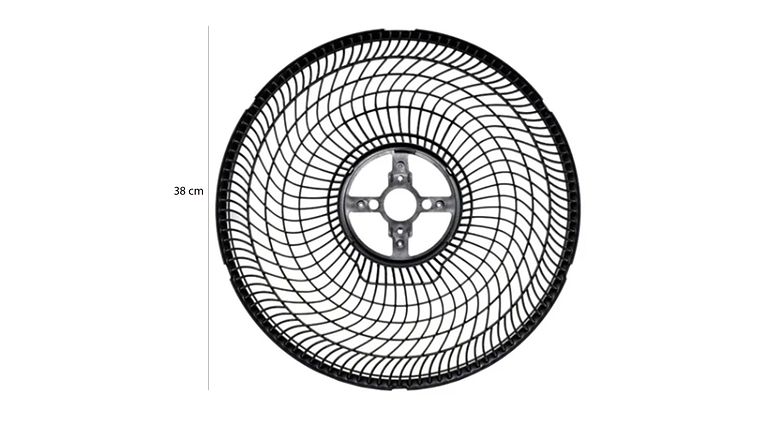 Malla o Parrilla Trasera Ventilador Samurai Tutbo Compact Negra 2