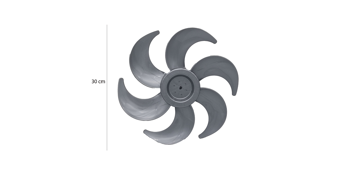 Repuesto Ventilador Samurái Turbo Compact Hélice 6 Aspas 3