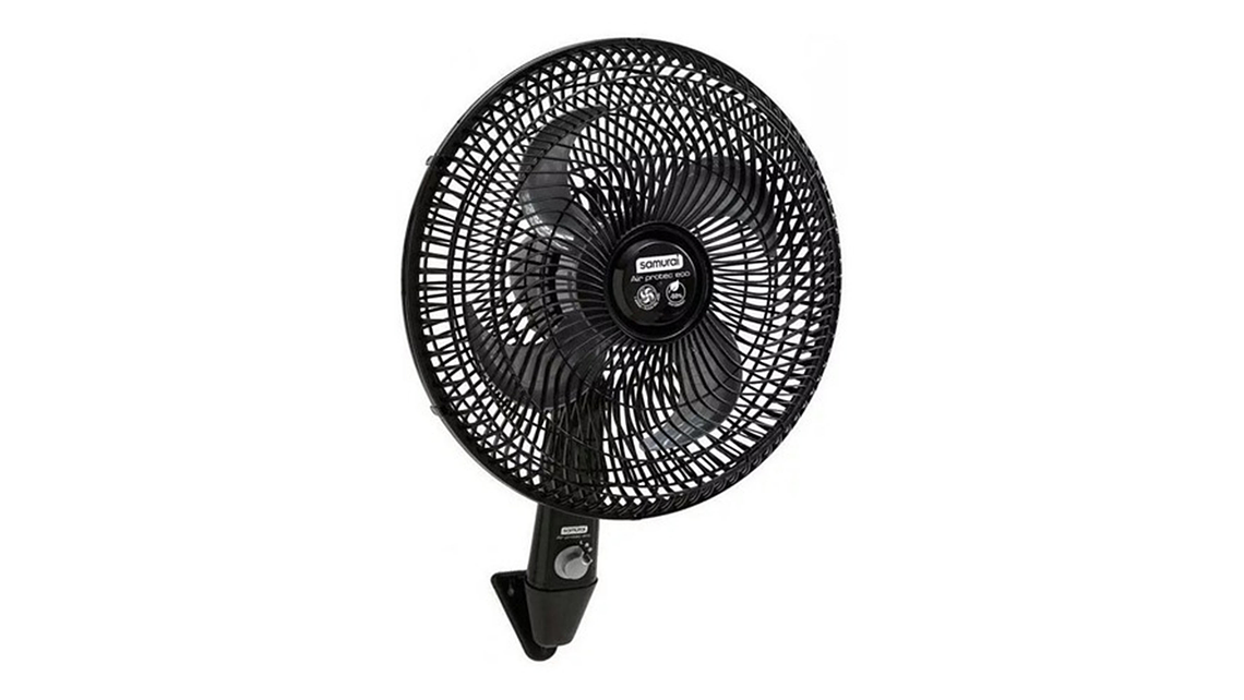 Repuesto Ventilador Samurái Air Protec Negro Base Pared 4