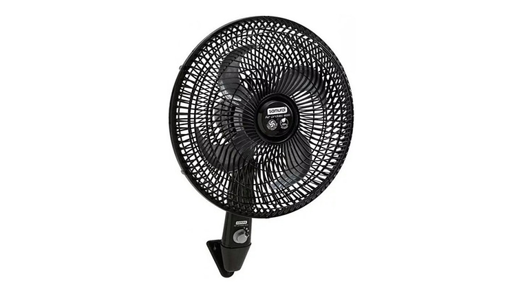 Repuesto Ventilador Samurái Air Protec Negro Base Pared 4