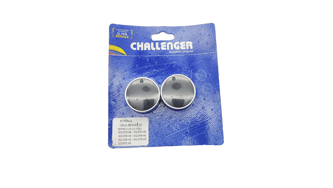Repuesto Estufa Challenger Perilla De Lujo X2 2