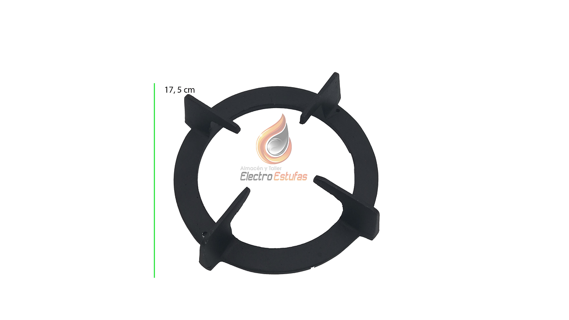 Parrilla Mabe Redonda Hierro Fundido 2