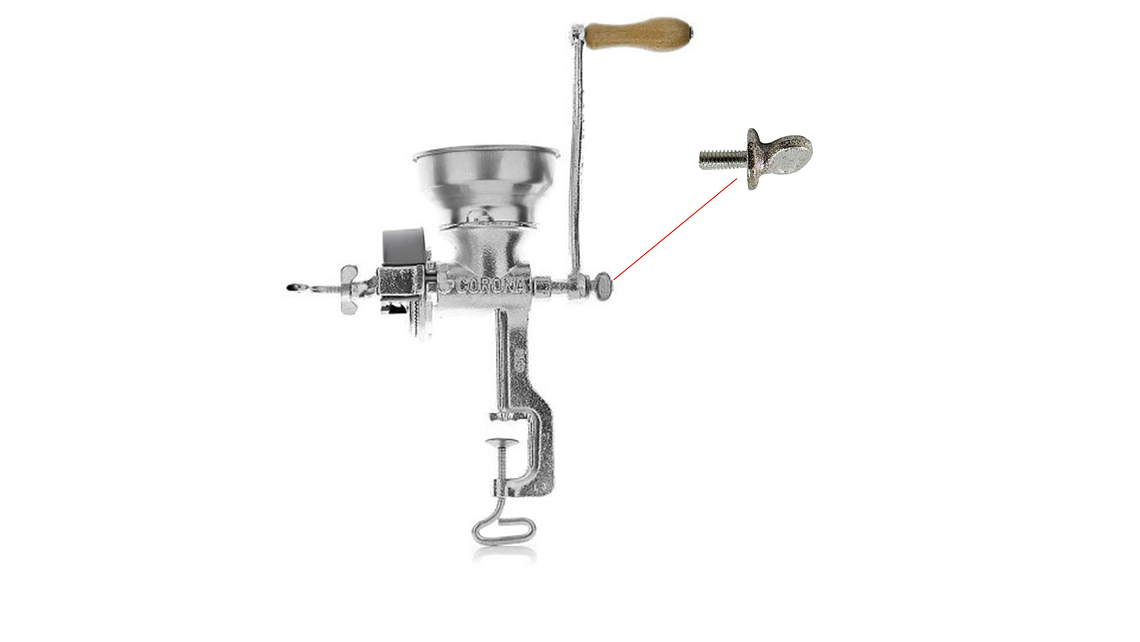 Tornillo Manubrio Molino Corona 4