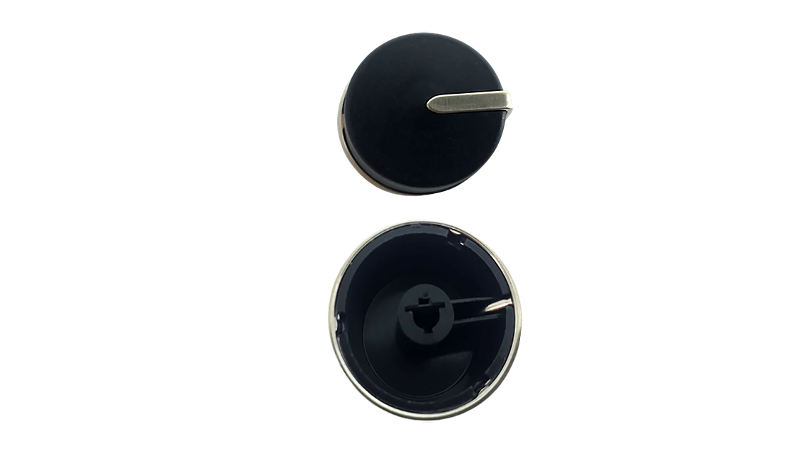 Perilla Aro Metálico Lateral Negro Para Estufa Haceb  3