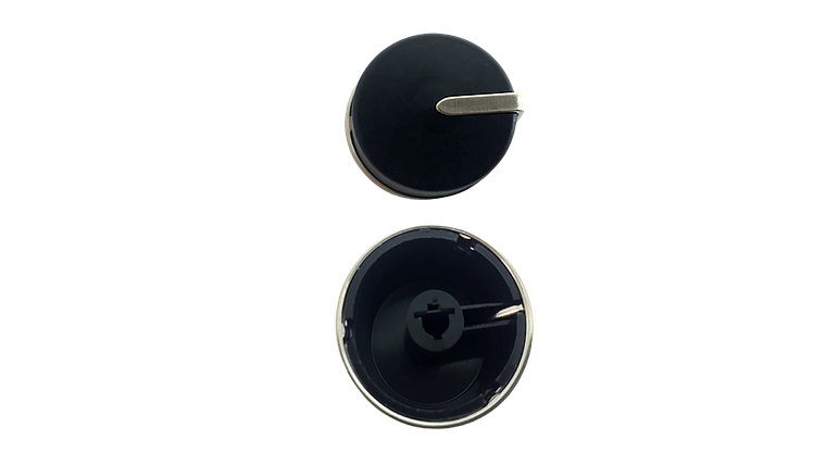 Perilla Aro Metálico Lateral Negro Para Estufa Haceb  3