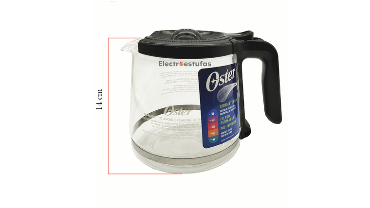 Jarra 12 Tazas Para Cafetera Oster Programable 5