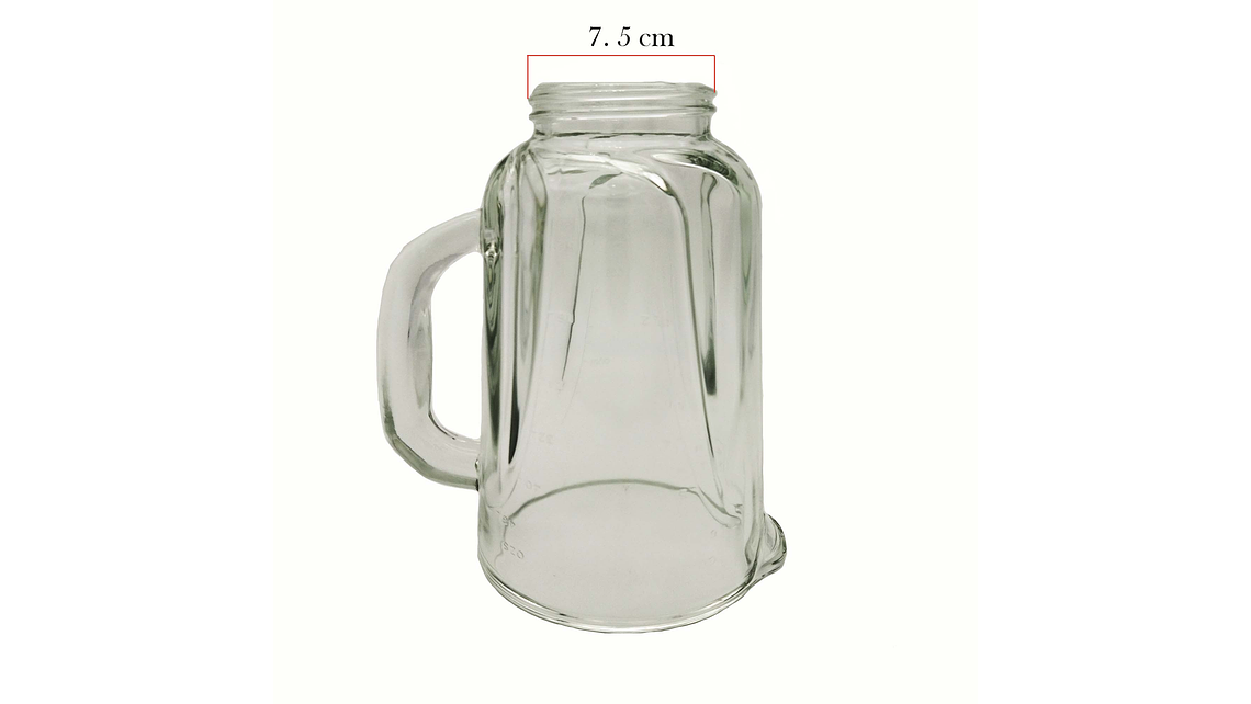 Vaso Vidrio Pulverix Repuesto Licuadora Black+Decker 6