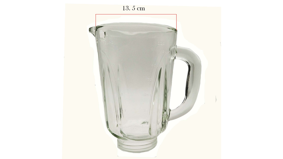 Vaso Vidrio Pulverix Repuesto Licuadora Black+Decker 7