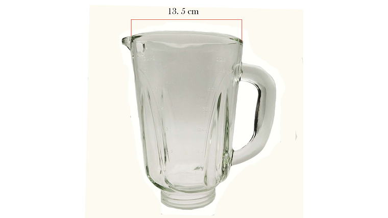 Vaso Vidrio Pulverix Repuesto Licuadora Black+Decker 7