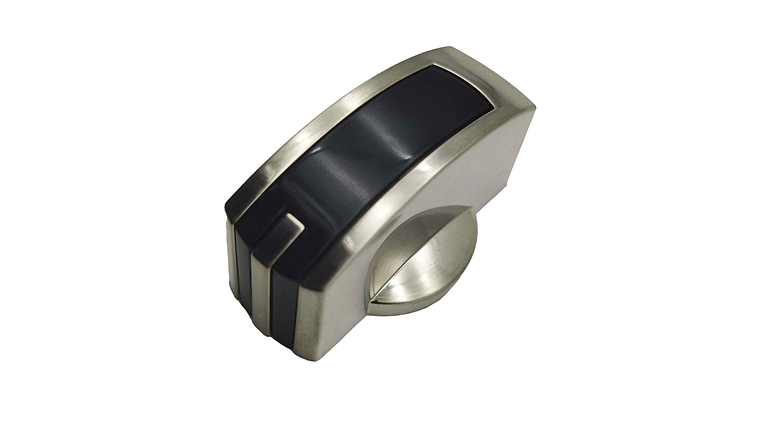 Perilla Plana Plateada Para Estufa Mabe  2