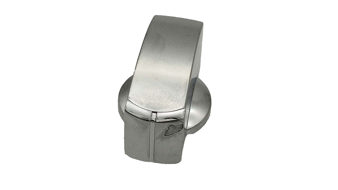 Perilla Plana Plateada Para Estufa Mabe  1