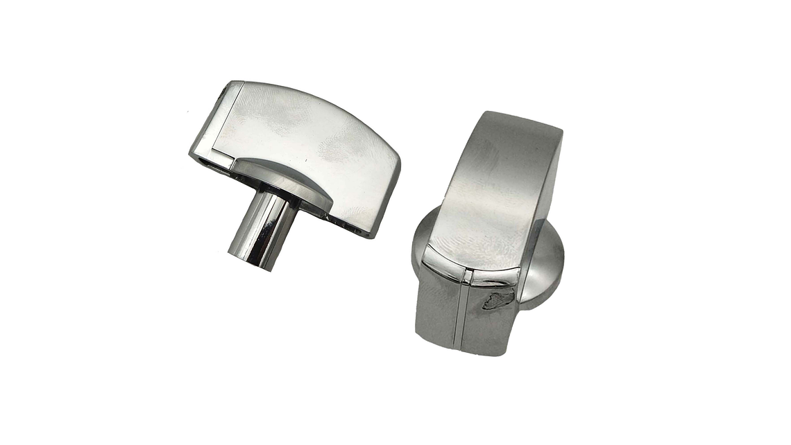 Perilla Plana Plateada Para Estufa Mabe  4