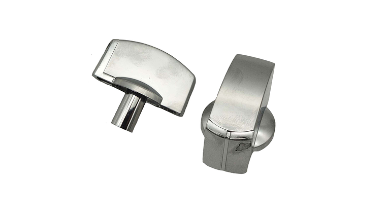 Perilla Plana Plateada Para Estufa Mabe  4