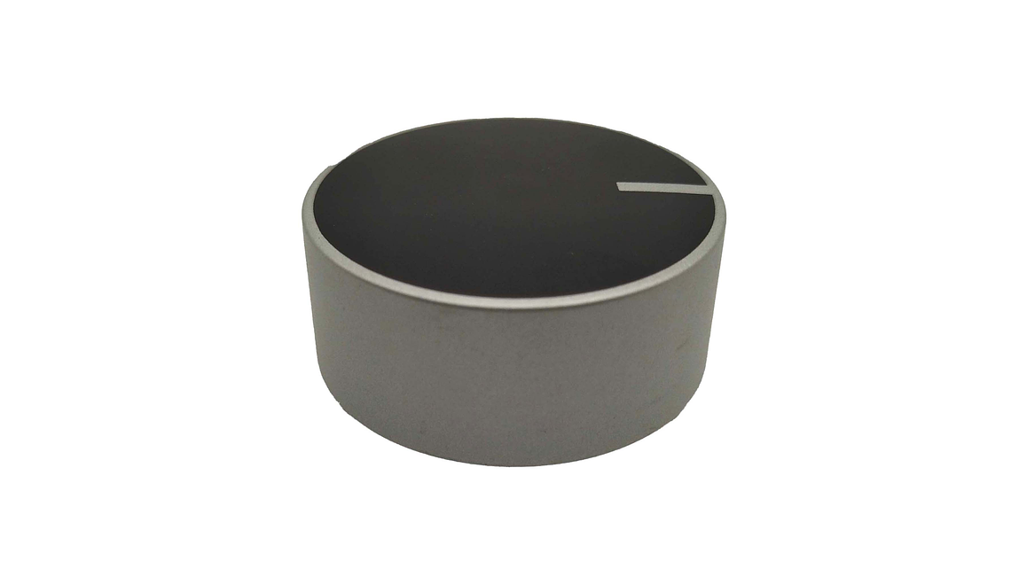 Perilla Redonda Gris/Negro Grande Para Estufa Mabe 1