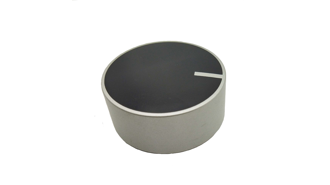 Perilla Redonda Gris/Negro Grande Para Estufa Mabe 3