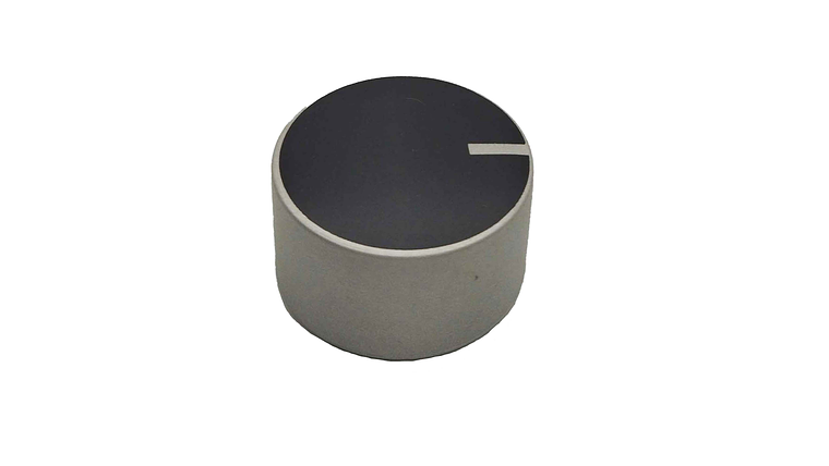 Perilla Redonda Gris/Negro Pequeña Para Estufa Mabe  2