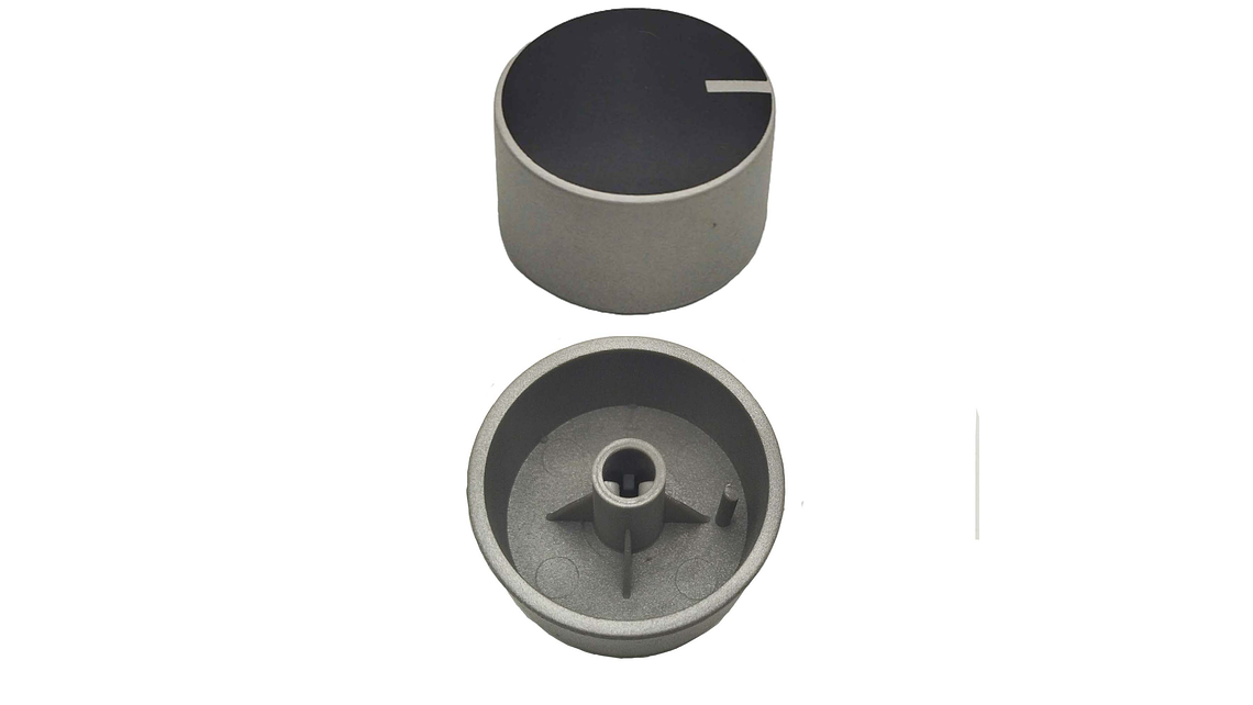 Perilla Redonda Gris/Negro Pequeña Para Estufa Mabe  3