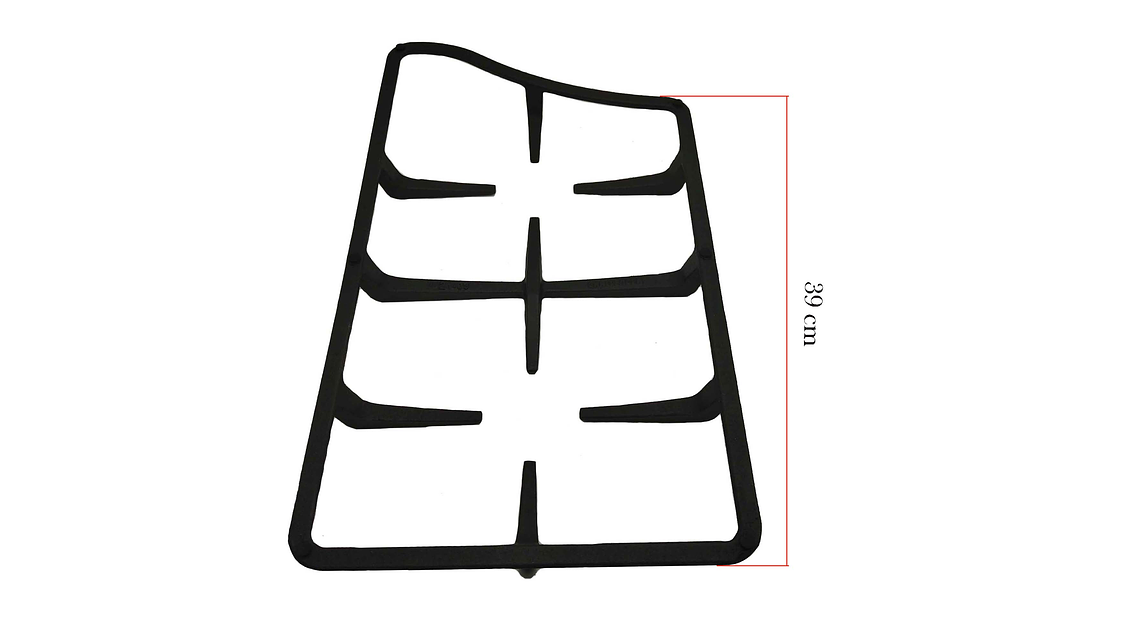 Parrilla Doble Delta Derecha Para Estufa Challenger  5
