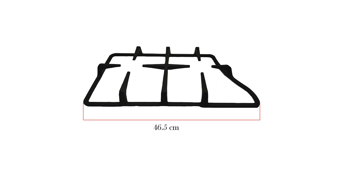 Parrilla Doble Delta Izquierda Para Estufa Challenger  6