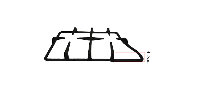 Parrilla Doble Delta Izquierda Para Estufa Challenger  7