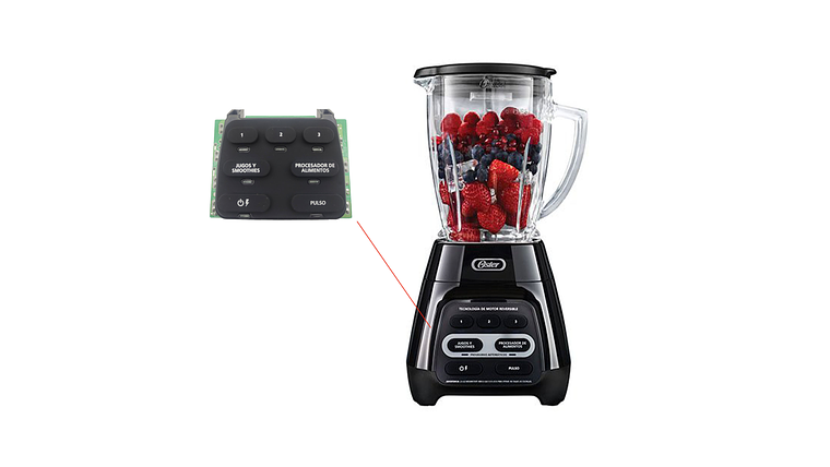 Repuesto Licuadora Oster Reversible 1209 Tarjeta Electronica 3