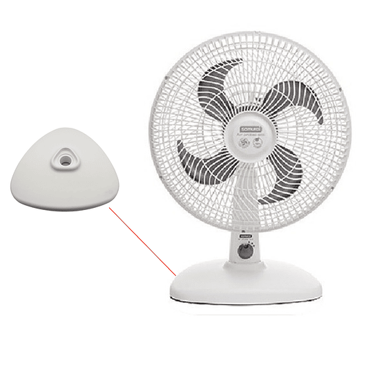 Repuesto Ventilador Samurái Air Protec Base De Mesa Blanca