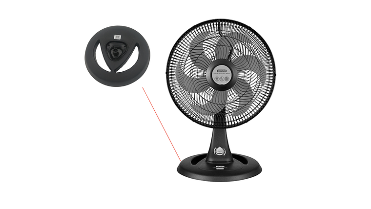 Base De Mesa Samurai Turbo Negra 2