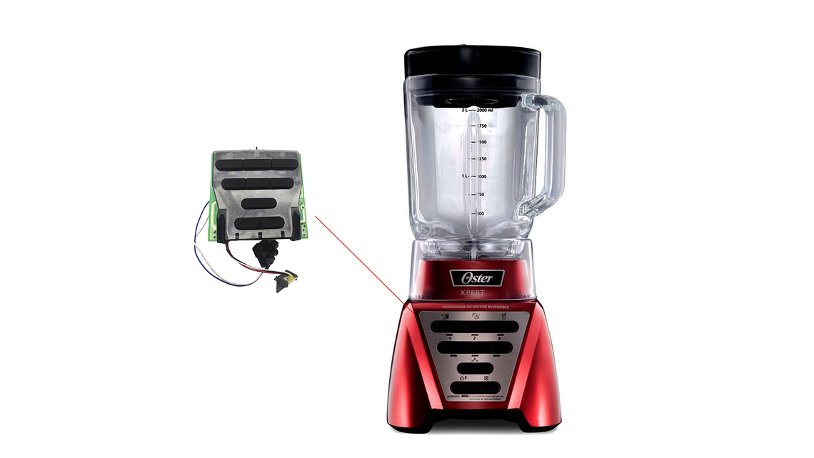 Repuesto Licuadora Oster Blst3acp Tarjeta Electronica 4
