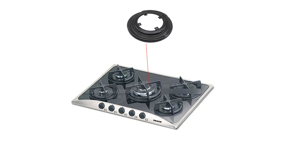 Repuesto Plato 3 Coronas Redondo Estufa Challenger 4