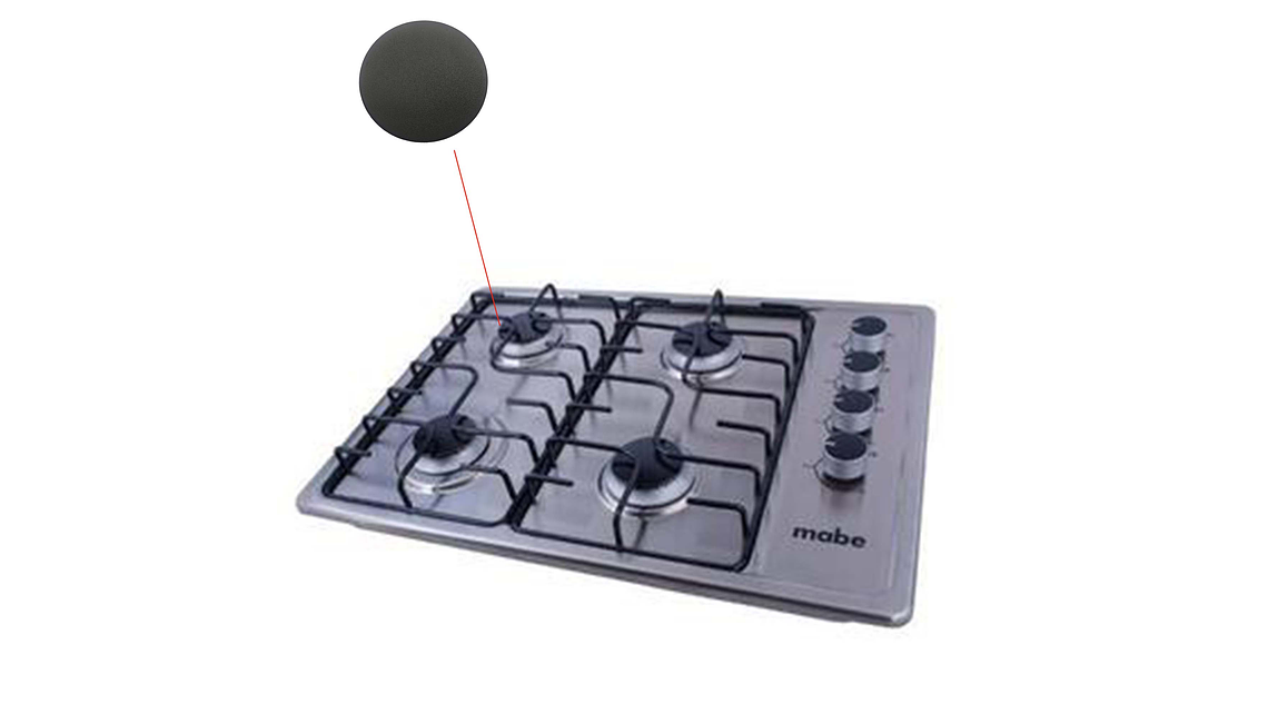 Repuesto Tapa Quemador Grande Estufa Mabe Original 3