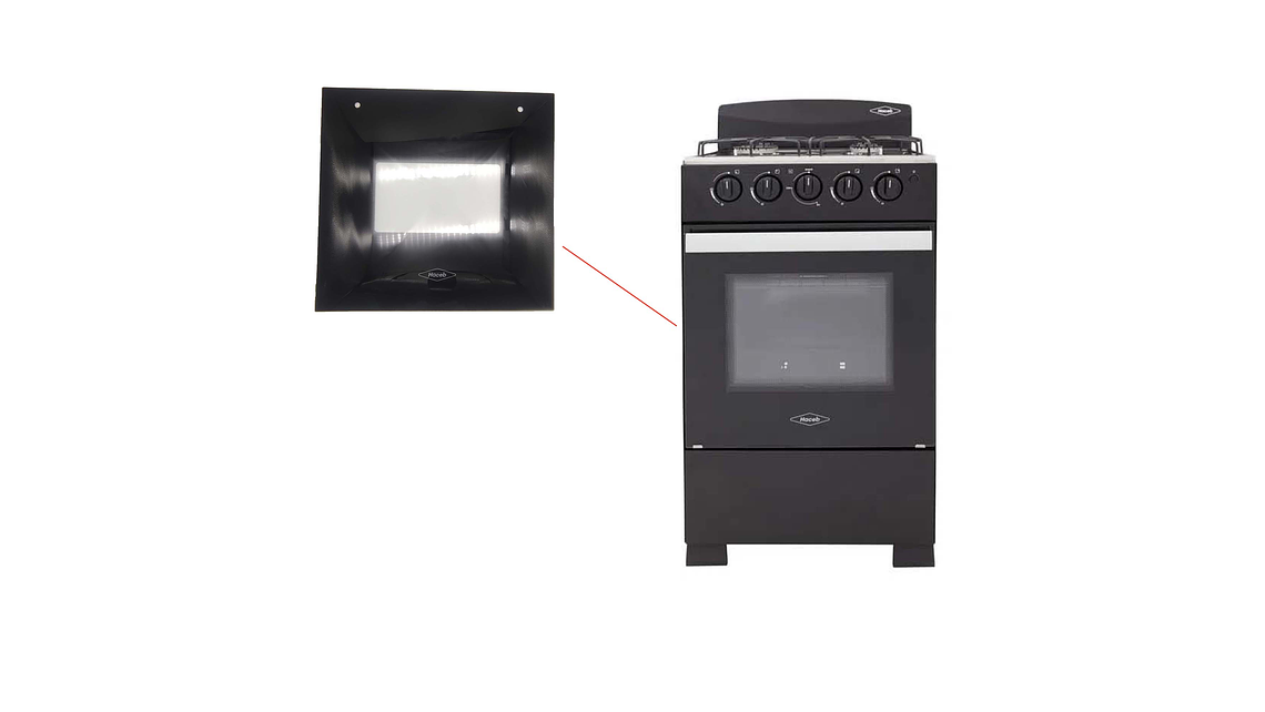  Vidrio puerta Horno Estufa Haceb 3