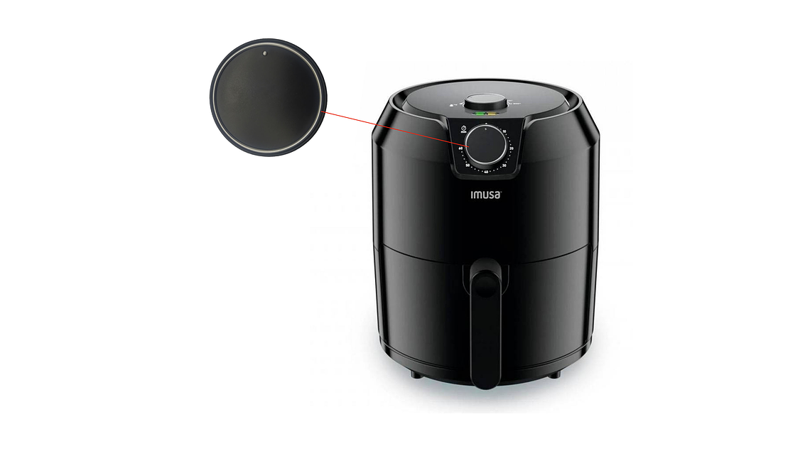 Perilla Cronometro Para Freidora Imusa 4.2 Litros 5