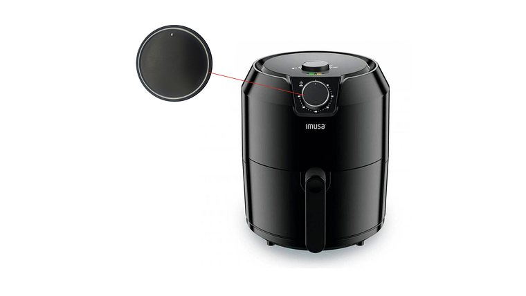 Perilla Cronometro Para Freidora Imusa 4.2 Litros 5