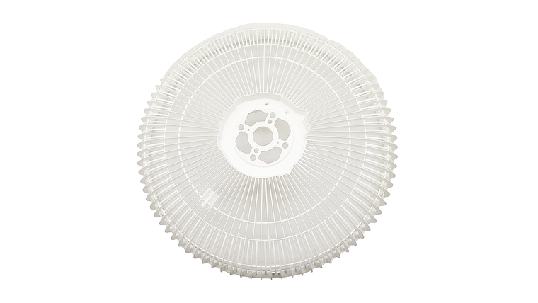 Malla o Parrilla Trasera Ventilador Samurái Comfort Blanca 2