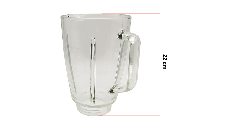 Repuesto Licuadora Universal Élite Inox Pro Vaso Vidrio 4