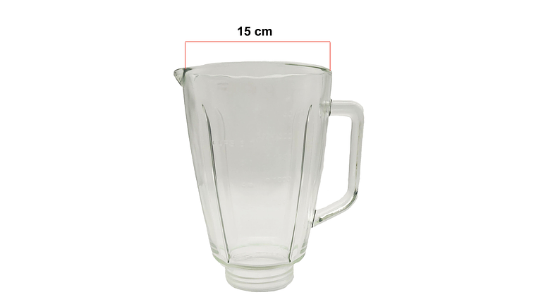 Repuesto Licuadora Universal Élite Inox Pro Vaso Vidrio 6