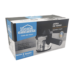 Repuesto Cafetera espreso Home Elements Jarra 2 Tazas Con Manija