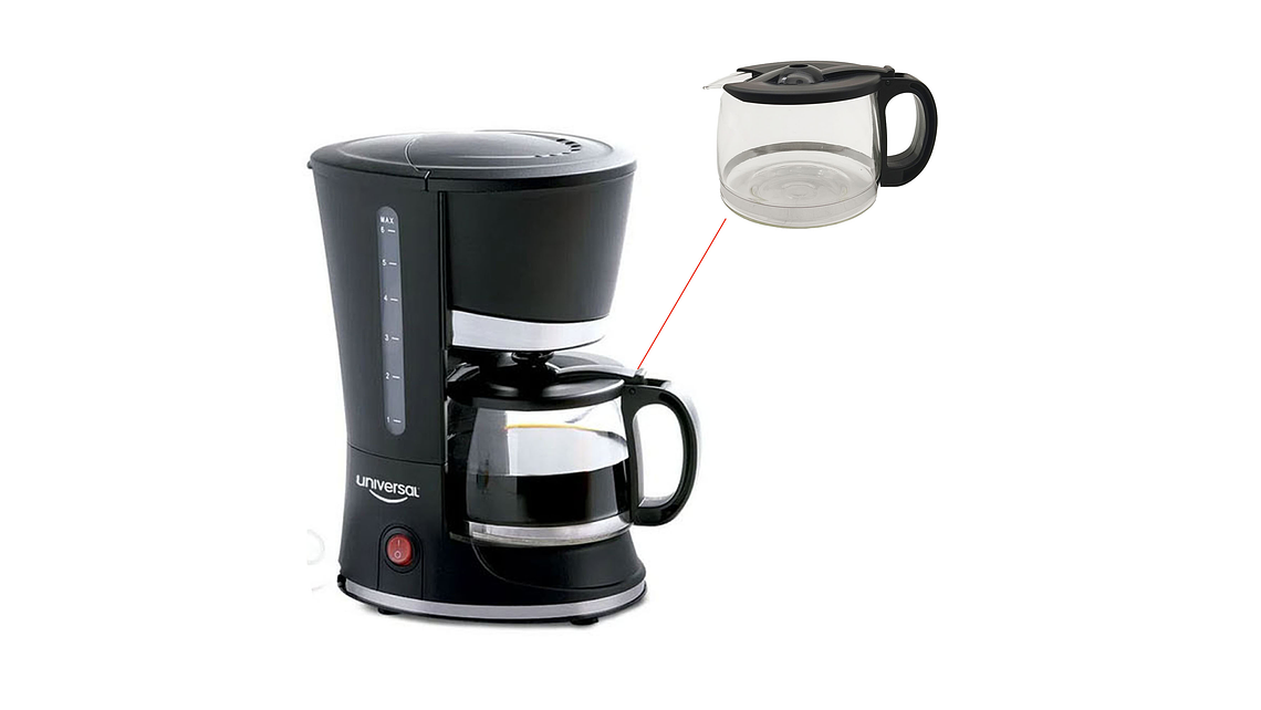Jarra 4-6 Tazas Para Cafetera Universal  5