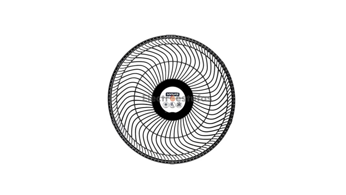 Malla o Parrilla Delantera Ventilador Samurai Turbo Compact Negra  1