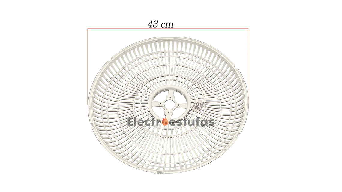 Malla o Parrilla Trasera Ventilador Samurái Air Protec Blanca 2