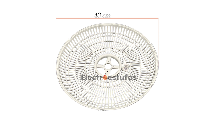 Malla o Parrilla Trasera Ventilador Samurái Air Protec Blanca 2