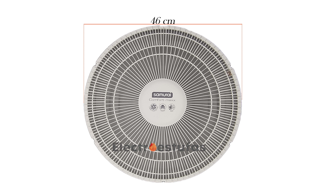 Malla o Parrilla Delantera Ventilador Samurai  Blanco 5