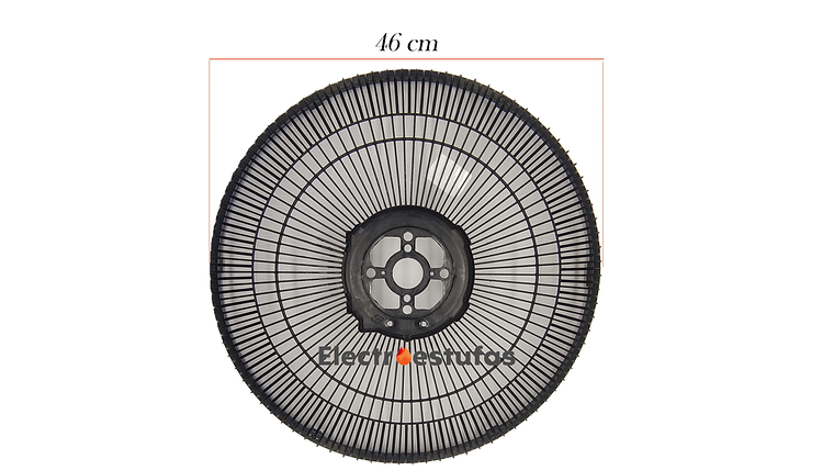Malla o Parrilla Trasera Ventilador Samurai Comfort  Negra 5
