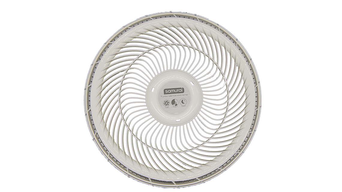 Malla o Parrilla Delantera Ventilador Samurái Air Protec blanco 2