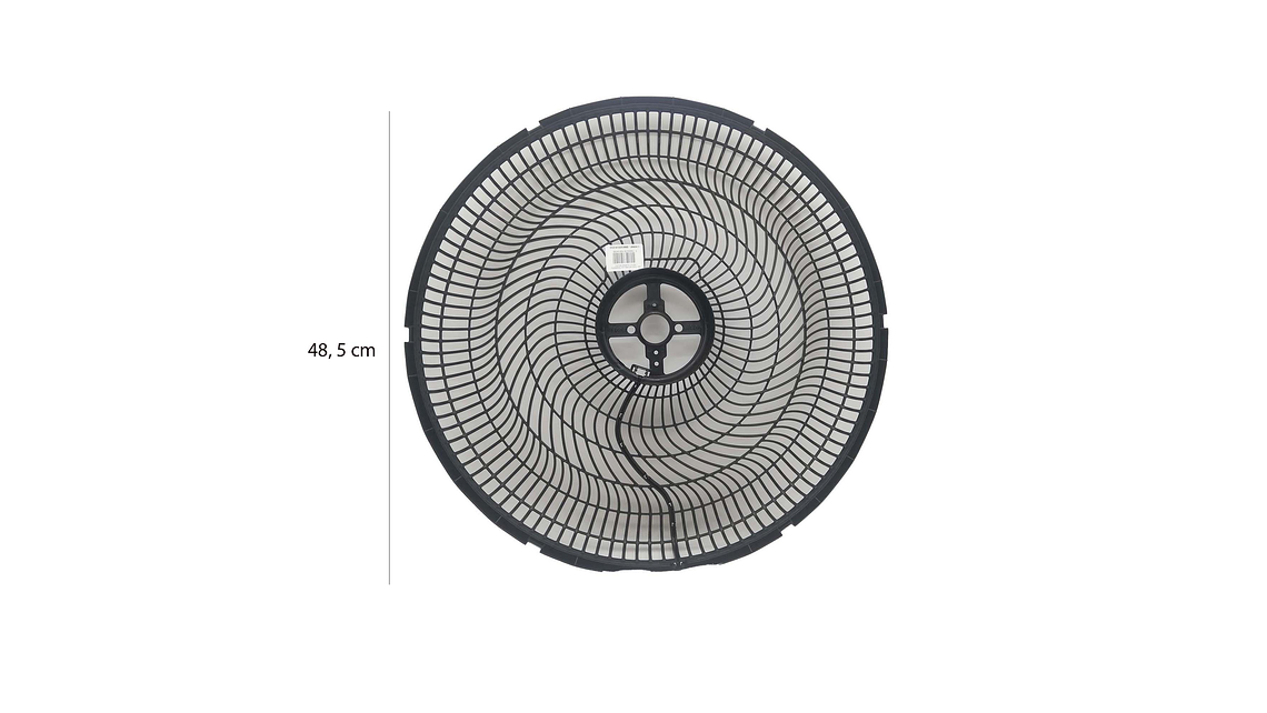 Juego Malla o Parrilla Ventilador Samurái Turbo Silence Negro 3