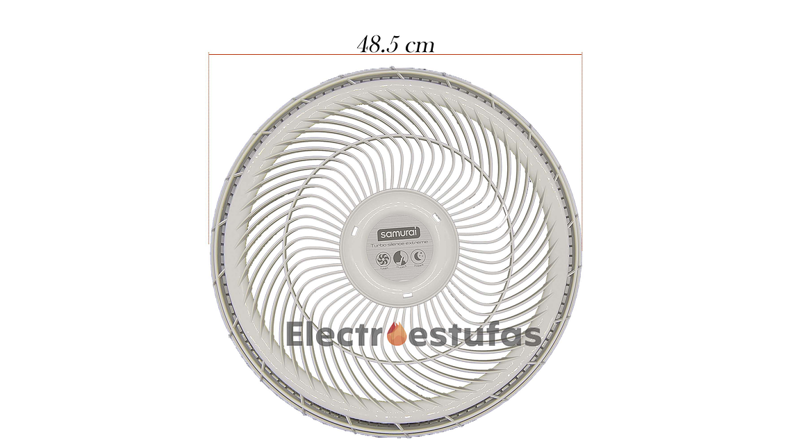 Juego Malla o Parrilla Ventilador Samurái Extreme Blanco 3