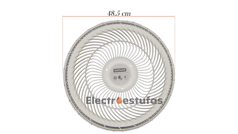 Juego Malla o Parrilla Ventilador Samurái Extreme Blanco 3