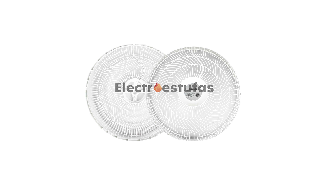 Juego Malla o Parrilla Ventilador Samurái Turbo Silence Blanco 2