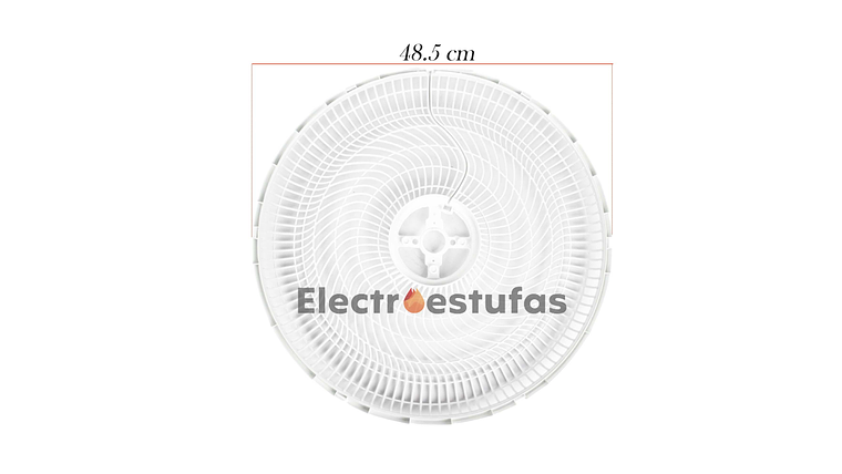 Juego Malla o Parrilla Ventilador Samurái Turbo Silence Blanco 3