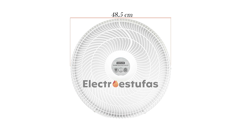 Juego Malla o Parrilla Ventilador Samurái Turbo Silence Blanco 4